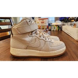 Nike Air Force 1 HI PRM Oatmeal Khaki Sail Womens Size 9